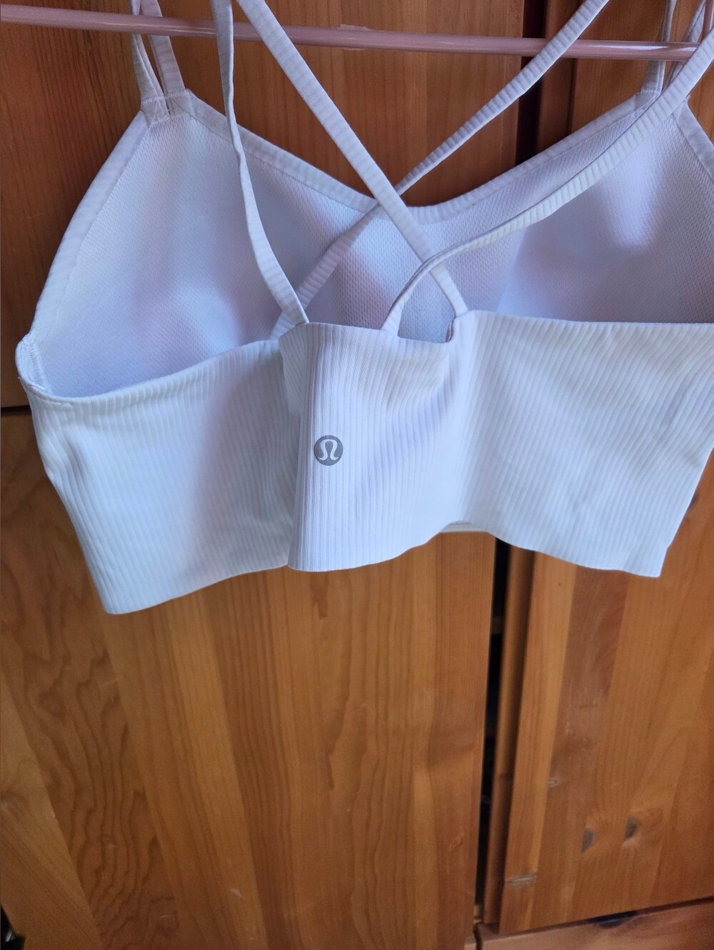 Lululemon Off White Energy Bra Size 10/12 - Picture 3 of 5